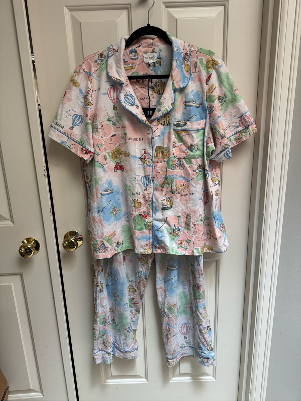 BedHead Women’s European Travel-Print Pajama Set